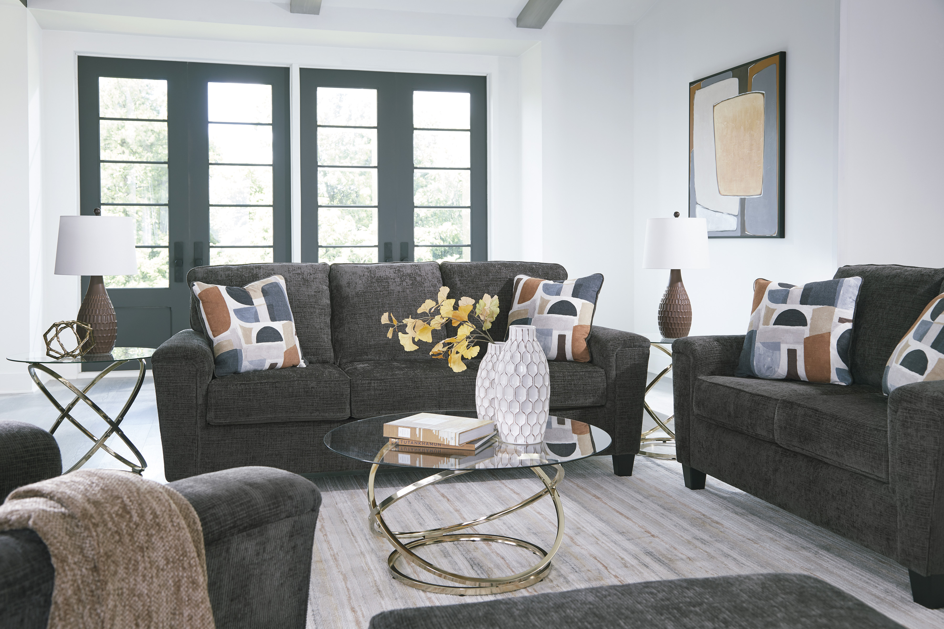 Sofa and loveseat set at Superior Rent To Own.